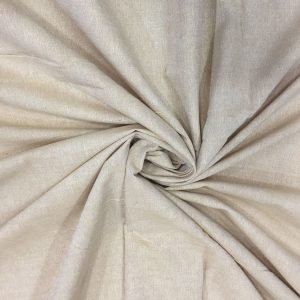 Beige Cotton Chambray Fabric
