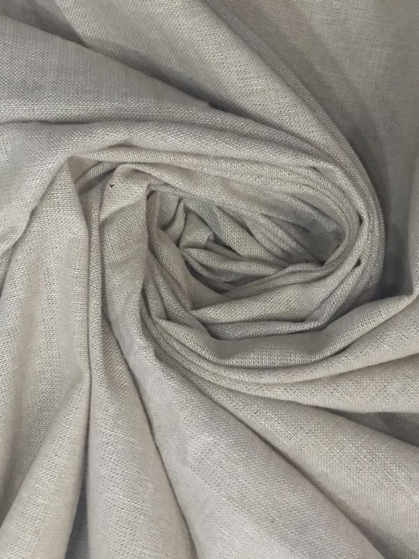 Light Beige Cotton Chambray Fabric
