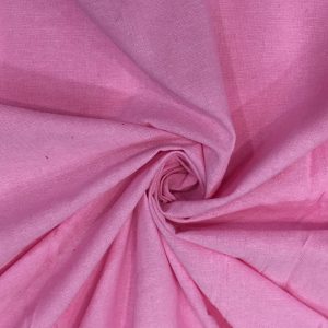 Pink Cotton Chambray Fabric