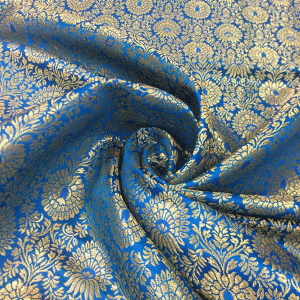 Turquoise Banarsi Brocade