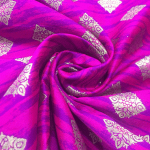 Magenta Banarsi Silk Brocade