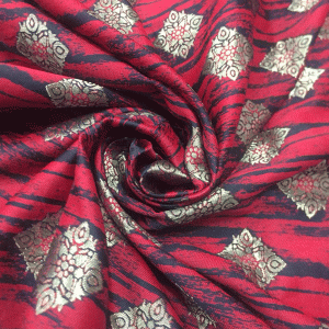 Red &Black Banarsi Brocade