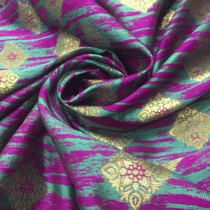 Purple Banarsi Brocade